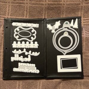 QuicKutz Christmas Themed Metal Cutting Dies w/Magnetic Book